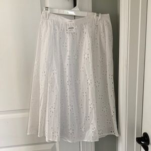J crew eyelet skirt XS